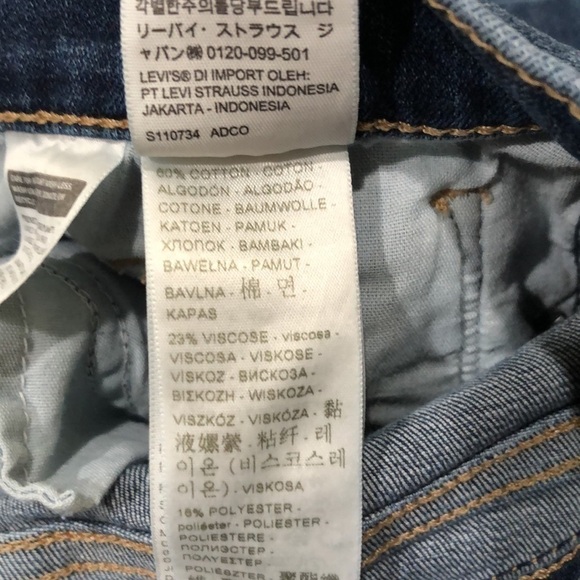 Levi’s Classic Straight Leg Jeans Size 6 Dark Blue High Waist - Picture 9 of 9